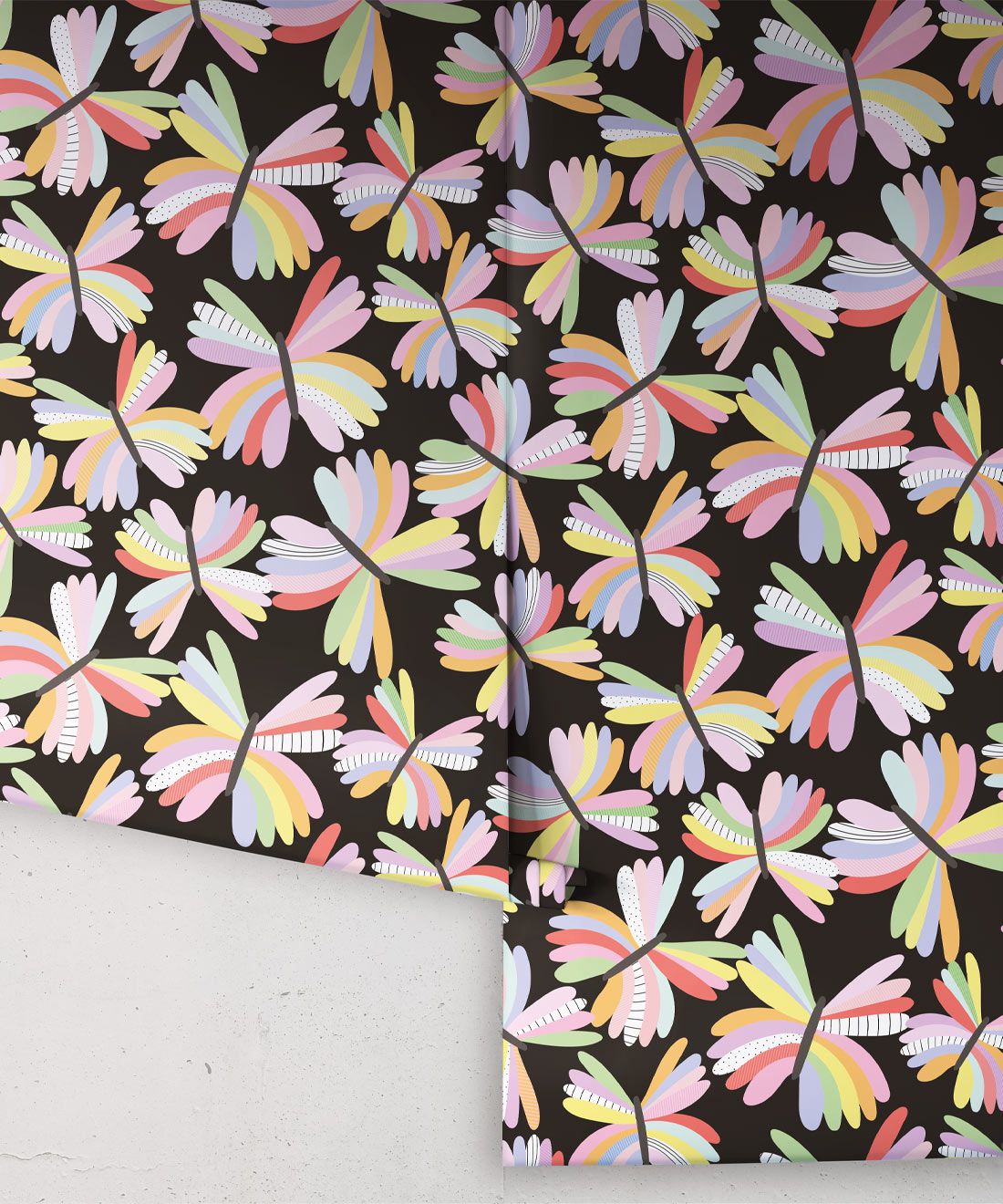 Flutter Wallpaper • Black • Rolls