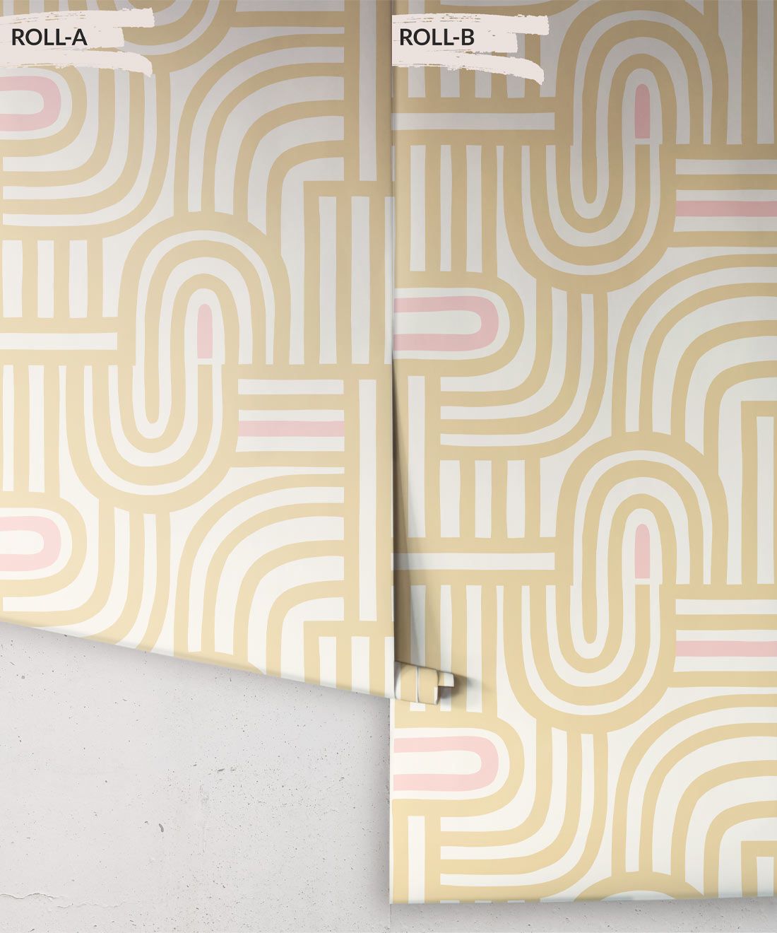 Maze Time Wallpaper • Cream • Rolls