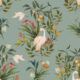 Prima Ballerina Crane Wallpaper • Duck Egg • Swatch