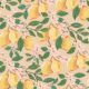 Lemons Wallpaper • Pink • Swatch