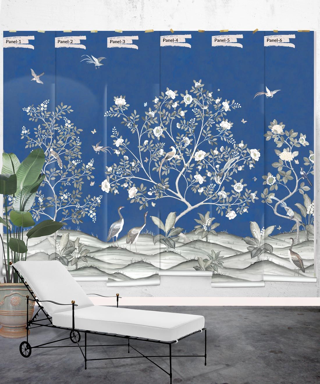 Spring Landscape Wallpaper • Cobalt • Rolls