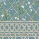 Climbing Sweet Pea Frieze Mural • Provence & Cane • Swatch