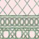 Colony Frieze Mural • Pink & Green • Swatch