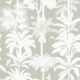Cockatoo Palms Wallpaper • Sage Linen • Swatch
