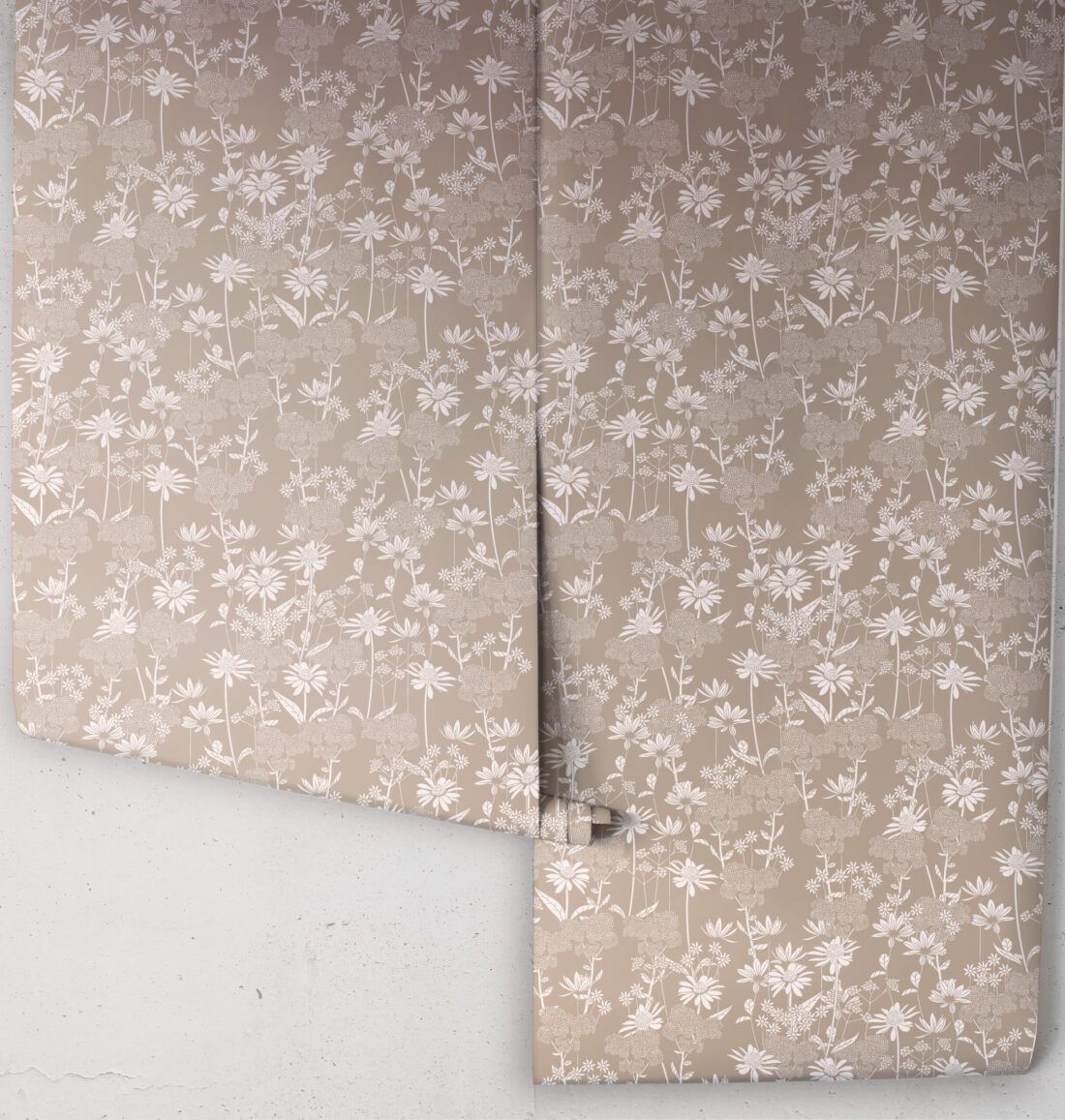 In The Bloom Collection - Wallpaper Republic - London Street Flowers Wallpaper - Colorway: Earth - Rolls
