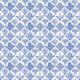 In Bloom Collection - Wallpaper Republic - Fanned Flowers Wallpaper - Colorway: Blue - Swatch