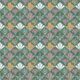 In Bloom Collection - Wallpaper Republic - Fanned Flowers Wallpaper - Colorway: Forest Green - Swatch