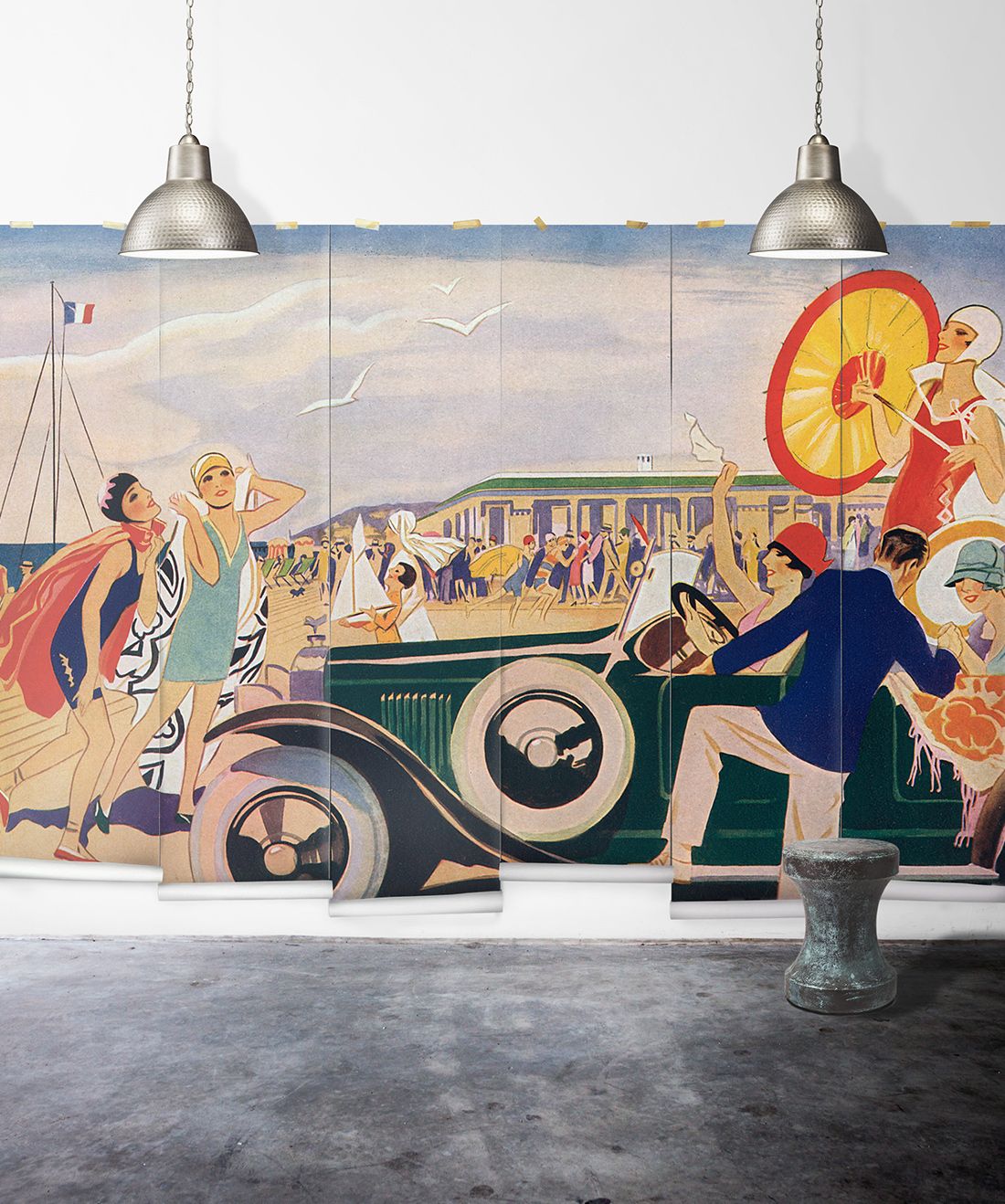 French Riviera Mural