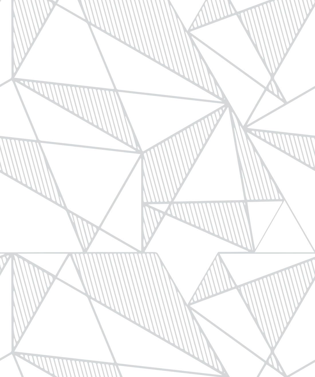 Fracture Grey - Unusual Geometric Wallpaper