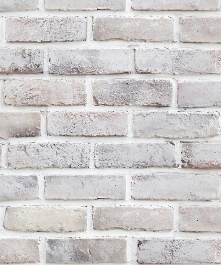 Lime Washed Bricks • Realistic Brick Wallpaper