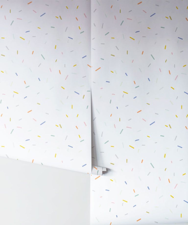 White Confetti Wallpaper Rolls