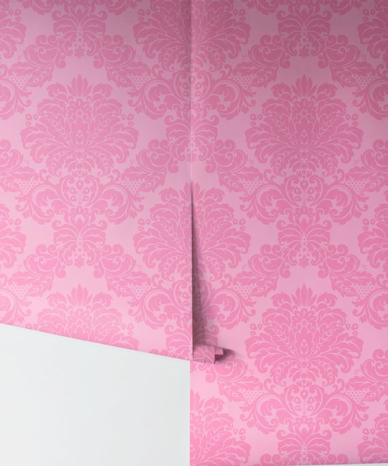 Pink Damask Wallpaper