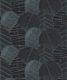 Byronian-Hills Slate Blue - Black Wallpaper