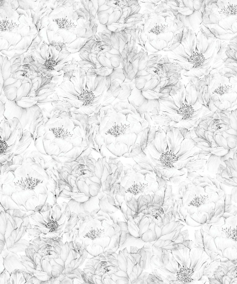 Peonies & Anemones • Large Floral Wallpaper