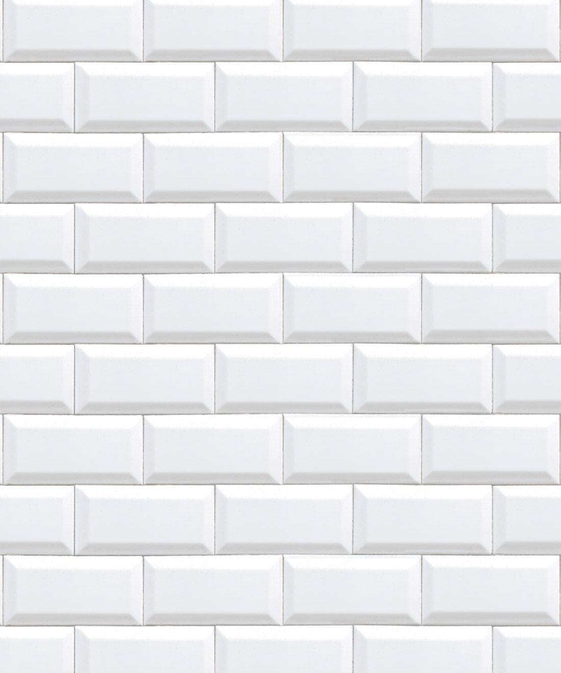 White Subway Tiles Wallpaper