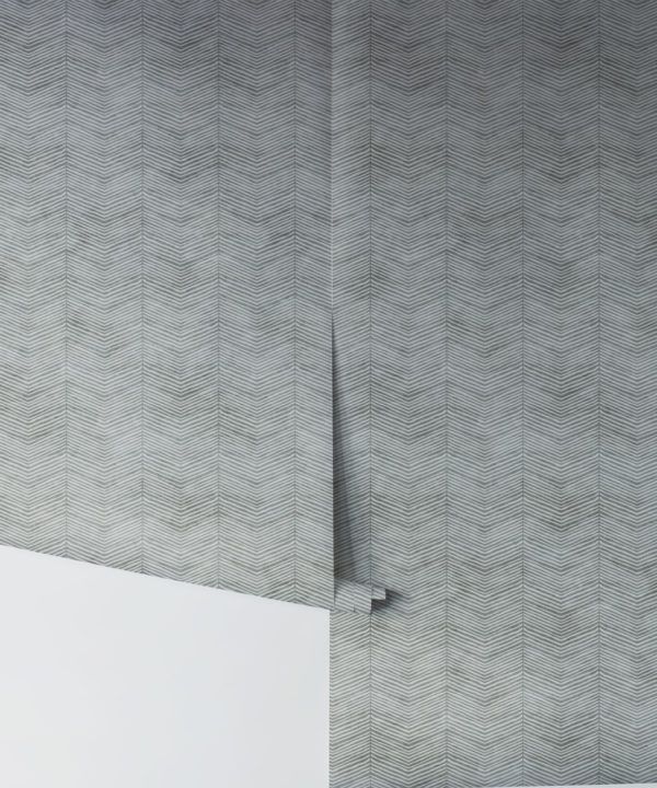 Stone Herringbone Wallpaper