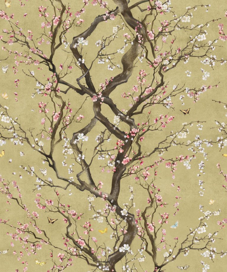 Floral Japanese Wallpaper