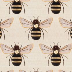 Golden Bee Embroidery Wallpaper • Milton & King UK
