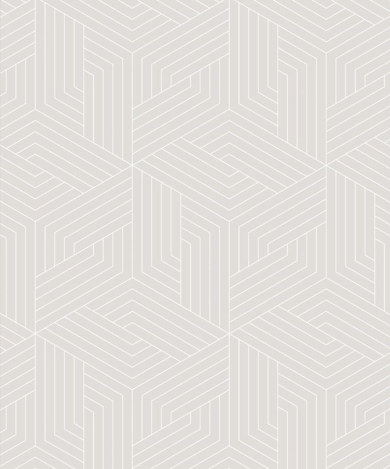 Warm Grey Geometric Illusions Wallpaper • Geometric Wallpaper • Milton & King
