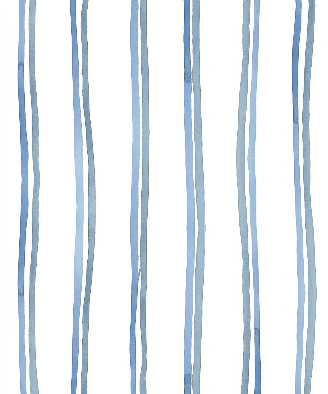 Double Inky Stripe • Striped Wallpaper • Blue Striped Design • Georgia MacMillan • Milton & King UK