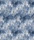 Blue Indigo Shibori Leaf Wallpaper