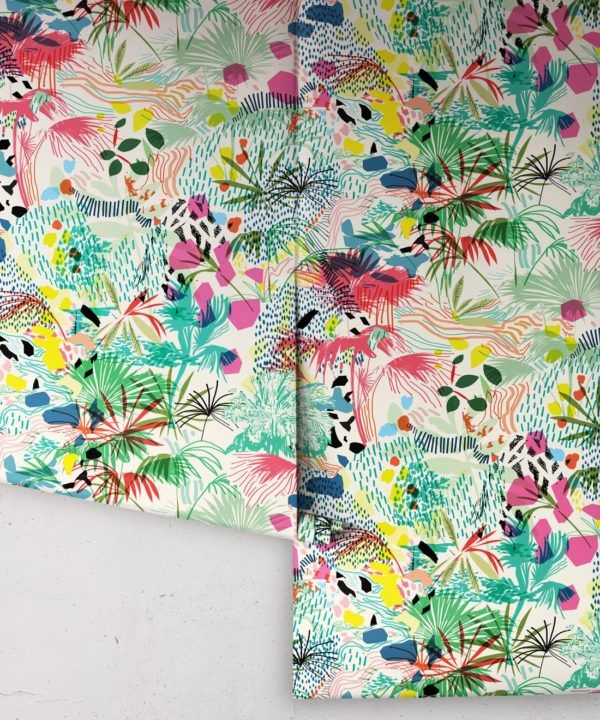 Encinitas Wallpaper • Colourful Floral Wallpaper • Rolls