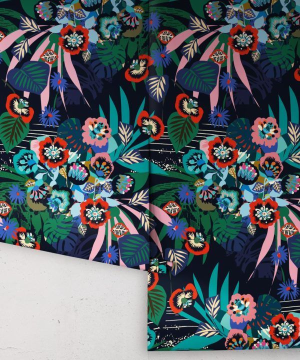 Kyoto Wallpaper • Kimono Wallpaper • Japanese Wallpaper • Deep Colourful Wallpaper • Rolls