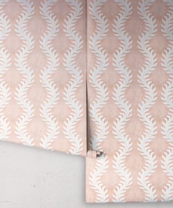Fern Wallpaper • Pink Wallpaper • Rolls