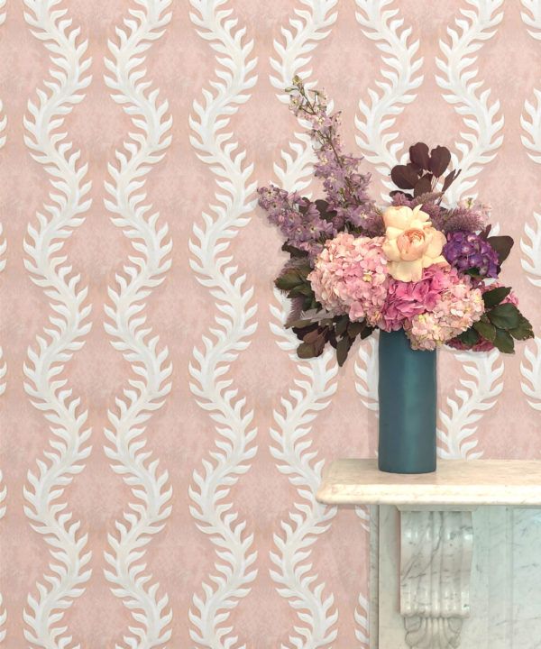 Fern Wallpaper • Pink Wallpaper • Insitu