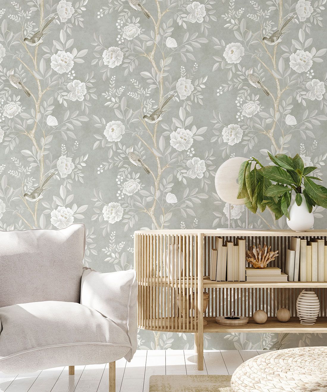 Chinoiserie Wallpaper • Robust Florals & Playful Birds • Milton & King UK
