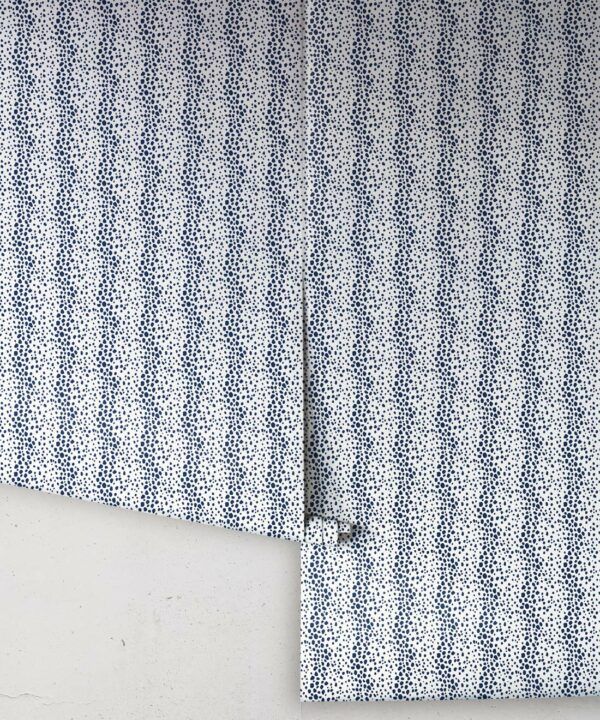 Park Avenue Petite Wallpaper • Dianne Bergeron • Animal Print Wallpaper • Animal Spots Wallpaper • Indigo • Roll