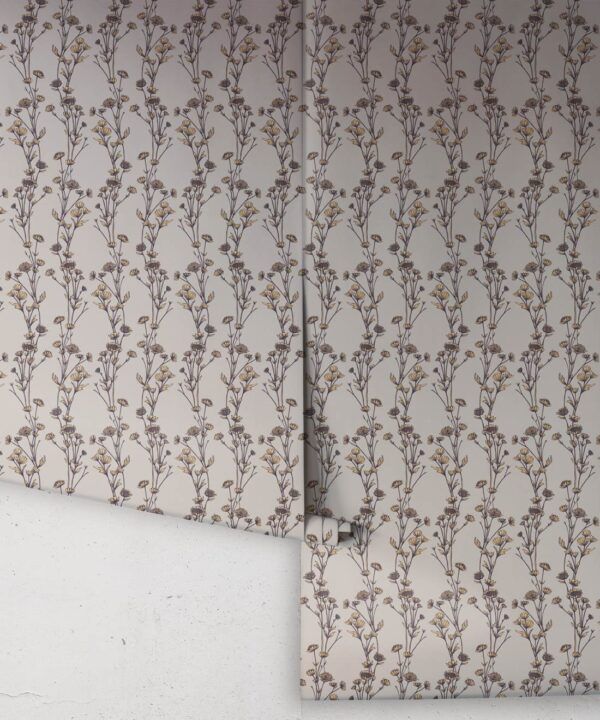 Astrantia Wallpaper • Hackney & Co. • Grey • Roll