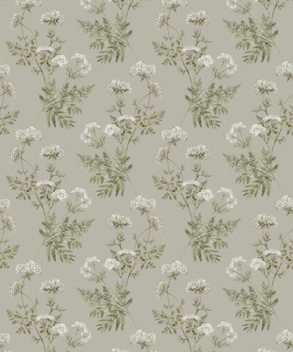 Cicely Wallpaper • Hackney & Co. • French Grey • Swatch