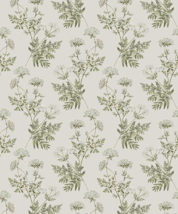 Cicely Wallpaper • Hackney & Co. • Light Stone • Swatch