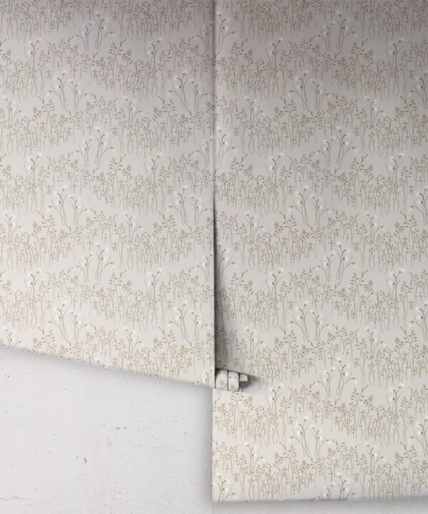 Cotton Grass Wallpaper • Hackney & Co. • Light Clay • Roll