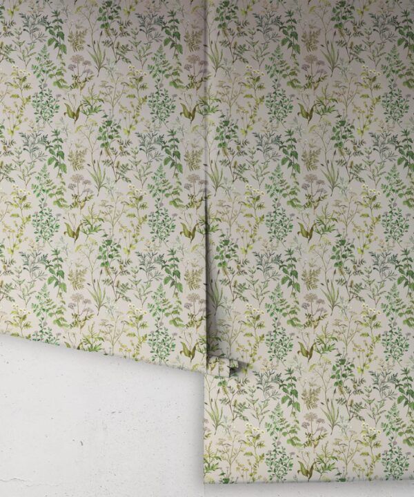 Herbarium Wallpaper • Hackney & Co. • Grey • Roll