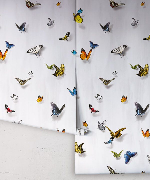Papilio Wallpaper • Butterfly Wallpaper With Butterflies • Beige • Roll