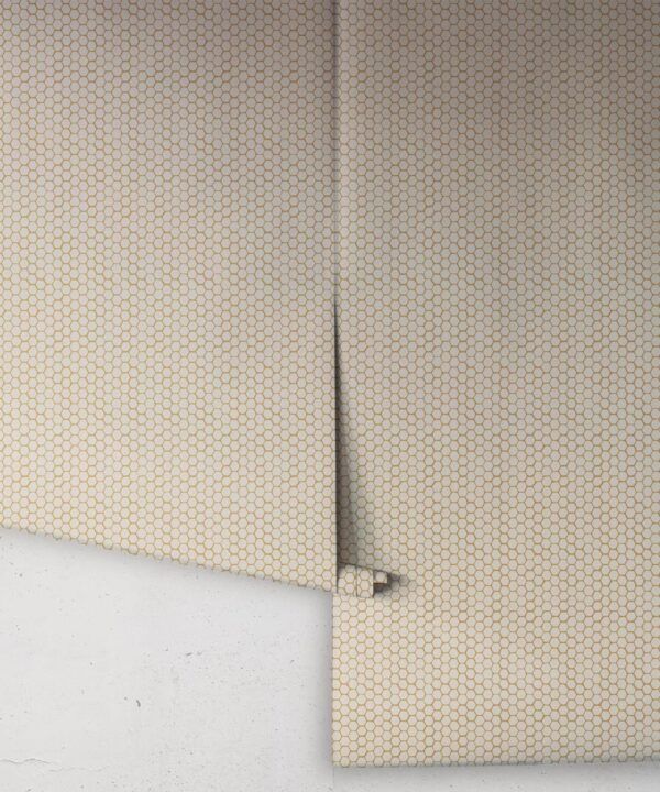 Honeycomb Geo Wallpaper • Hackney & Co. • Dusty • Roll