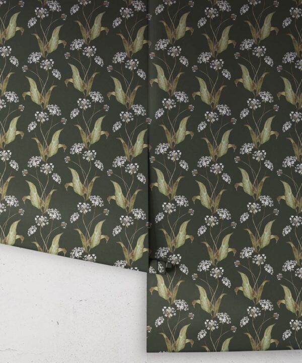 Wild Garlic Wallpaper • Hackney & Co. • Green • Roll