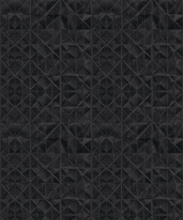 Fold Wallpaper • Shibori • Char • Swatch