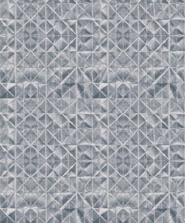 Fold Wallpaper • Shibori • Silver • Swatch