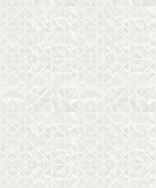 Fold Wallpaper • Shibori • White • Swatch