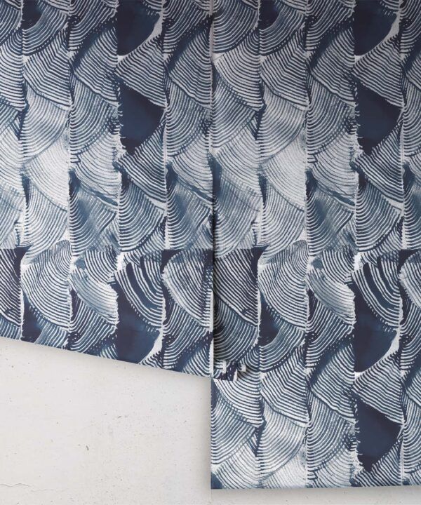 Tassel Fern Wallpaper • Shibori • Indigo • Rolls