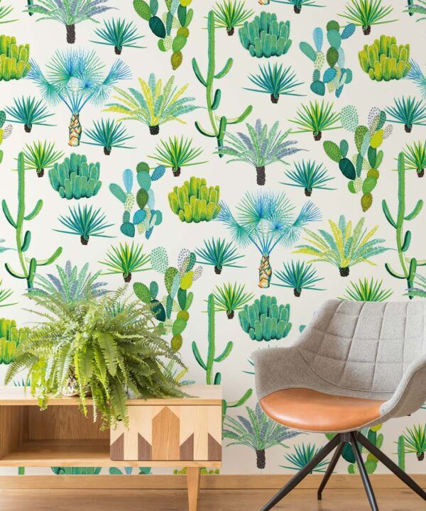 Cacti Wallpaper • Desert Cactus Wallpaper • Jacqueline Colley • Insitu