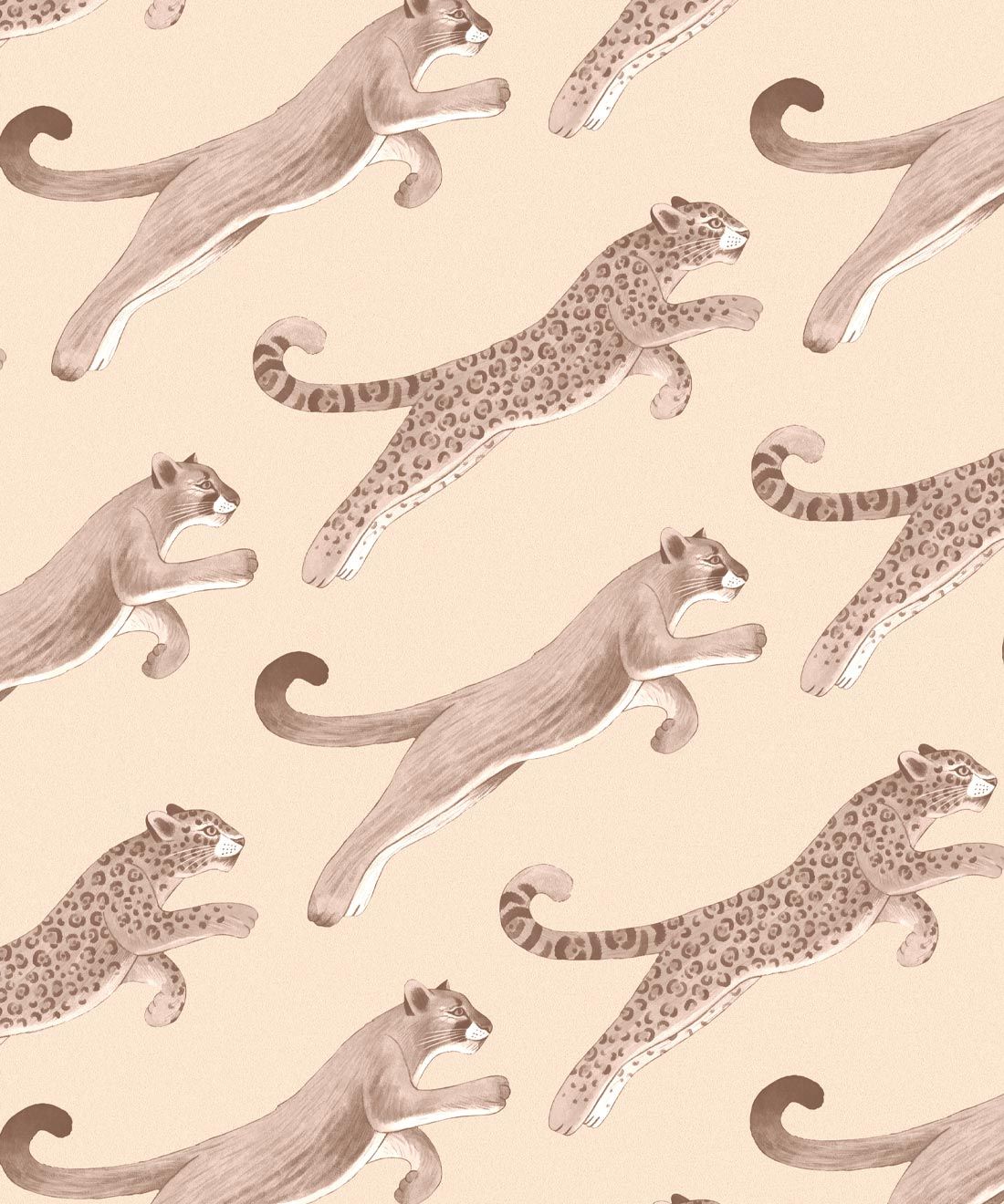 Amazon Big Cat Wallpaper • Jaguars & Pumas • Sepia • Swatch