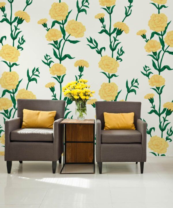 What In Carnation Wallpaper • Floral Wallpaper • Goldenblatt • Insitu