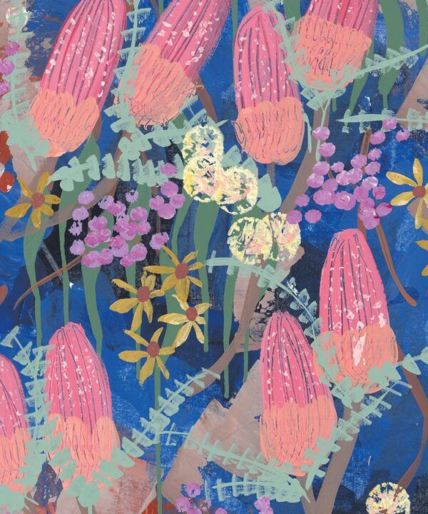 Garden Song Wallpaper • Tiff Manuell • Colorful Floral Wallpaper • Swatch