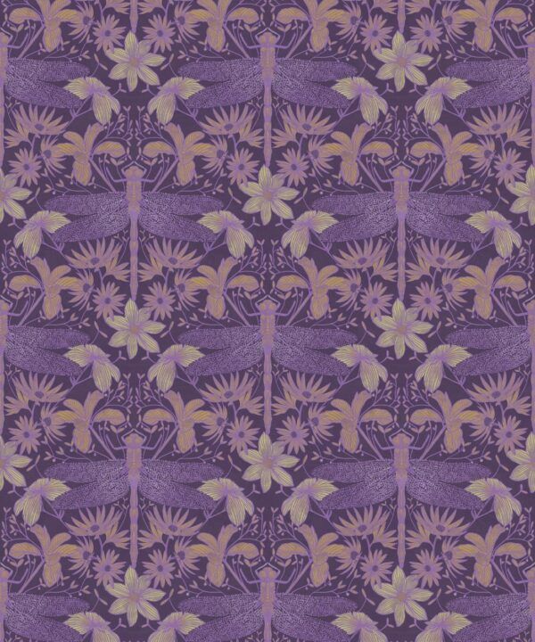 Starseed Wallpaper • Floral Wallpaper • Lavender • Swatch