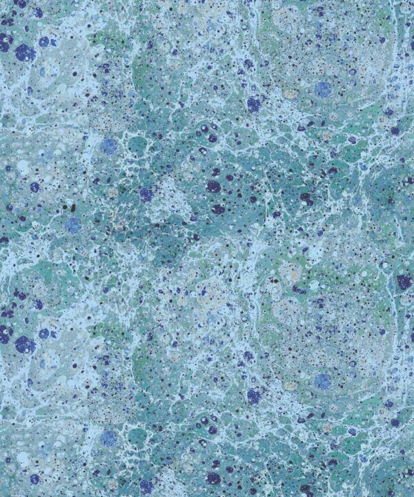 Rock Marbling Wallpaper • Natural Stone • Blue • Swatch