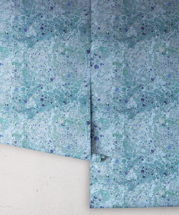 Rock Marbling Wallpaper • Marble Wallpaper • Blue • Rolls